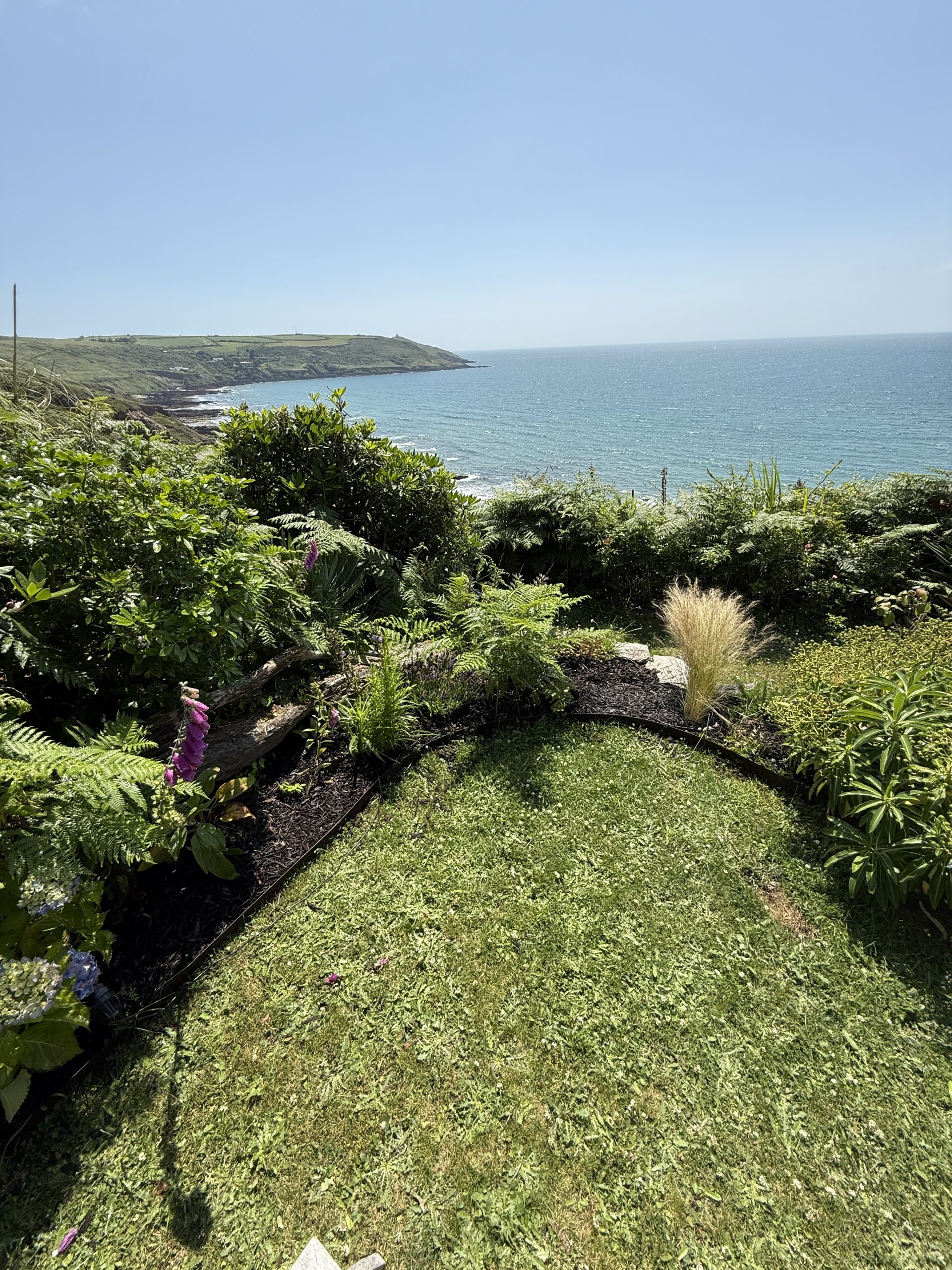 Lawn mowing and hedge trimming for garden services in South East Cornwall